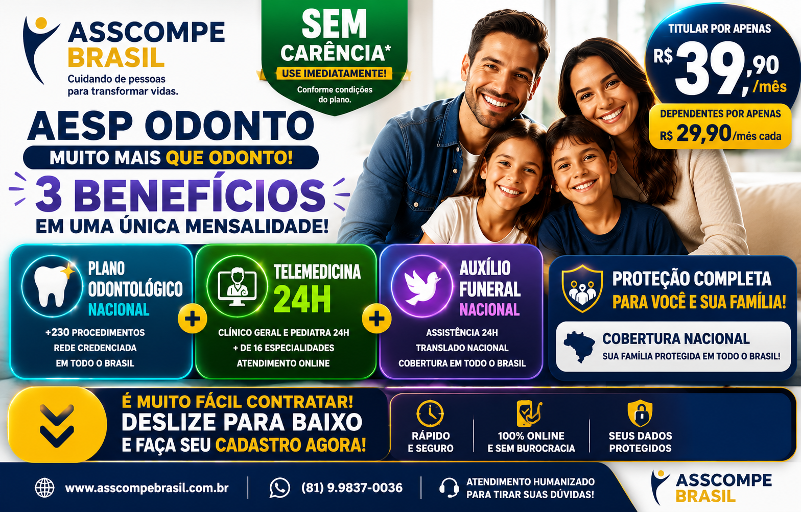 ASSCOMPE BRASIL | Mais saúde, proteção e qualidade de vida para você e sua família